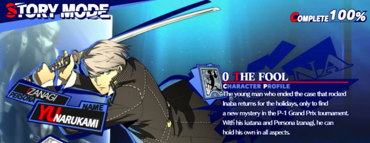 Yu Narikami in Persona 4 Arena