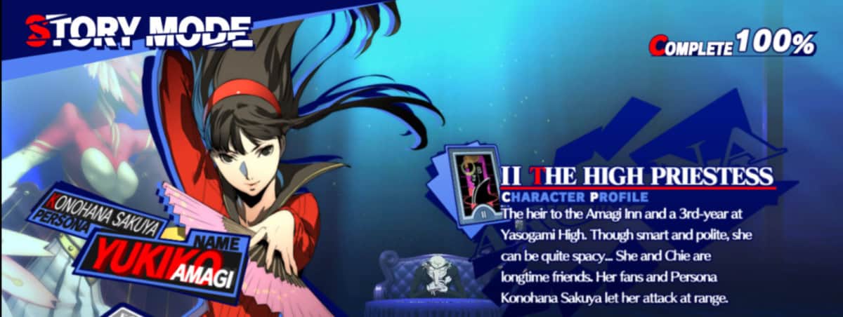 Yukiko Amagi in Persona 4 Arena